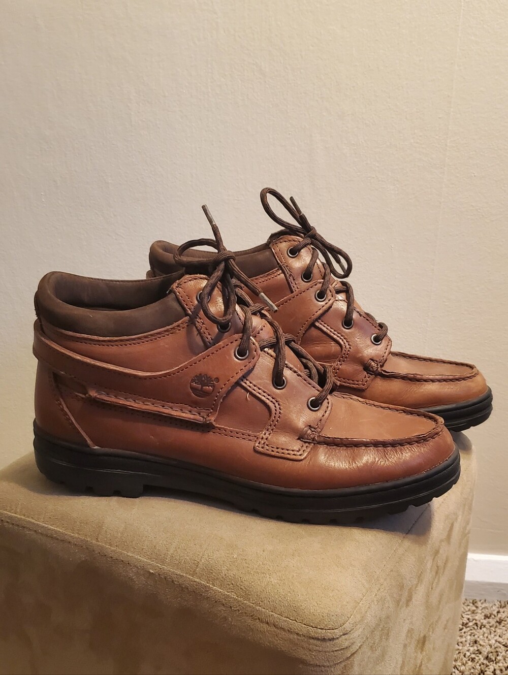 Timberland Brown Leather Ankle Boots Size 9.5